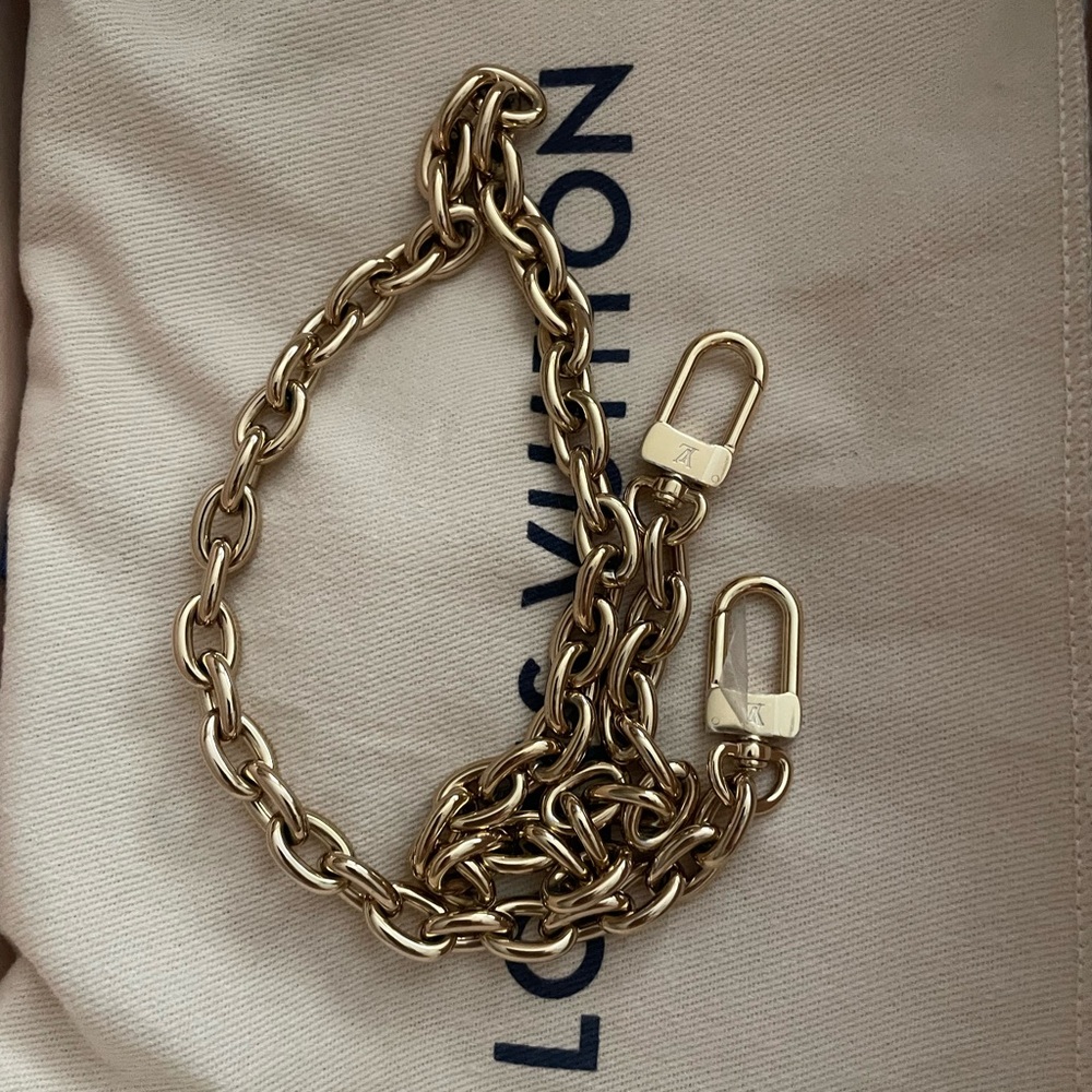 Louis Vuitton Gold Chain Strap Only. From Bumbag Mini Bag.